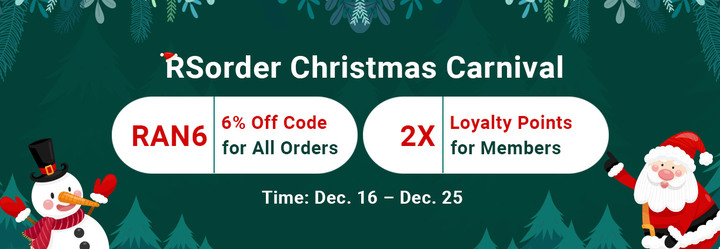 6% Off RS 2007 Gold & 2X Member Loyalty Points to Enjoy on RSorder for Xmas